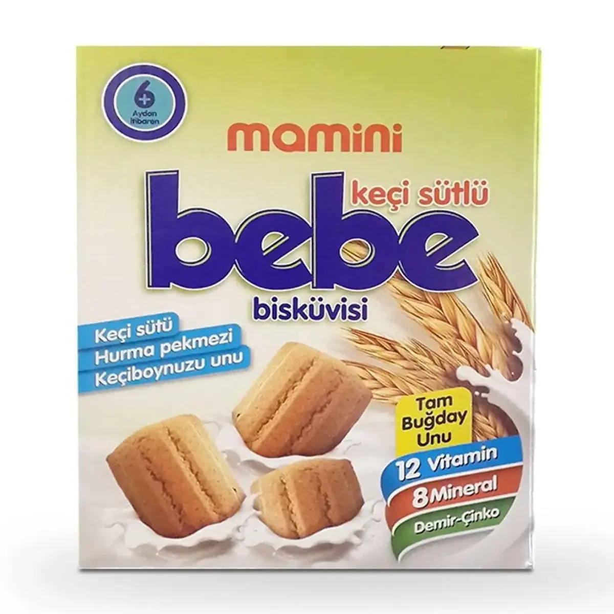 Mamini Keçi Sütlü Bebek Bisküvisi 400 gr