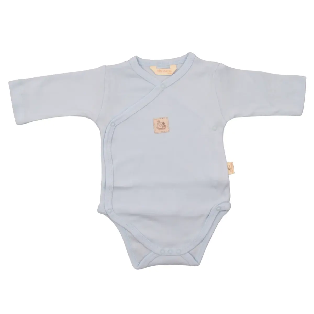 Mini Damla Body Uzun Kol Kruvaze Armalı Mavi Mini Damla Body Uzun Kol Kruvaze Armalı Mavi