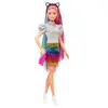 Barbie Leopar Desenli Saçlar Bebeği