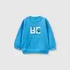 Benetton Sweatshirt Kanguru Mavi