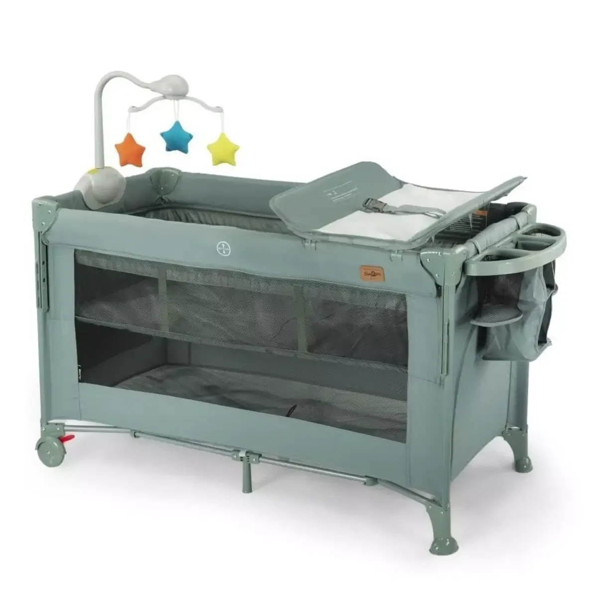 Baby2Go Bony Anne Yanı Oyun Parkı 60x120 cm Yeşil