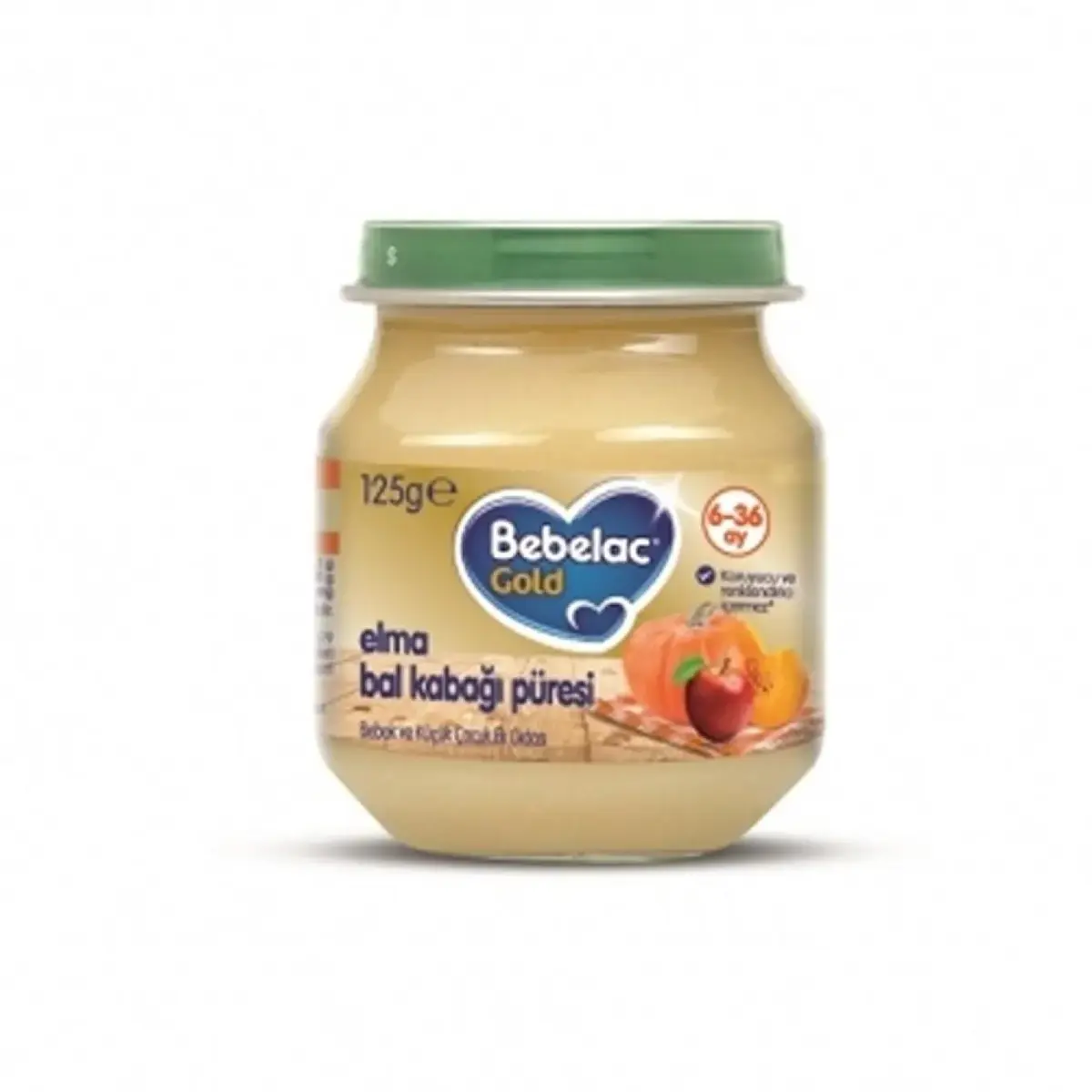 Bebelac Gold Elma Bal Kabağı Püre Kavanoz Maması 125 gr