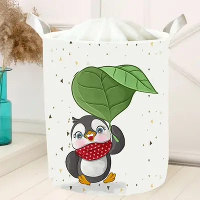 Momys Care Kutup Yıldızı Penguen Çok Amaçlı Oyuncak Saklama Kutusu 30x50 Cm