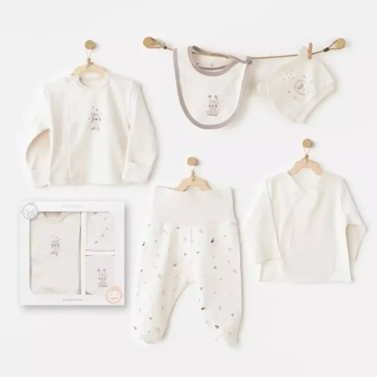 Andy Wawa Hastane Çıkışı 5li My 1st Wardrobe Ekru