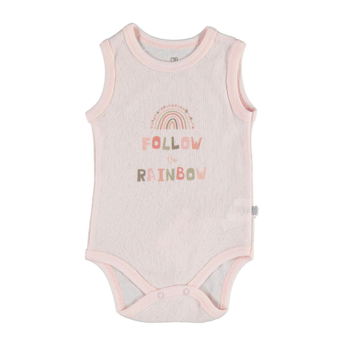 Bibaby Atlet Body Jakarlı Follow Rainbow Somon