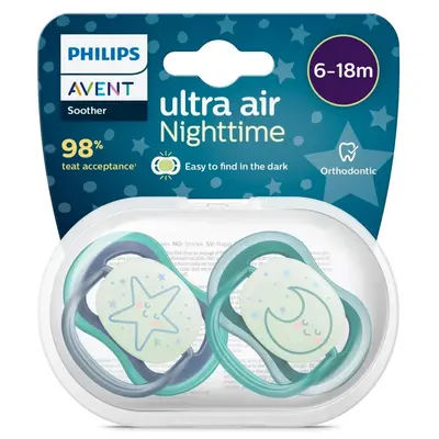 Philips Avent SCF376/13 Ultra Air Gece Emzik 6-18 Ay 2li Erkek