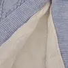Mini Damla Battaniye Triko Kızaklı Mavi