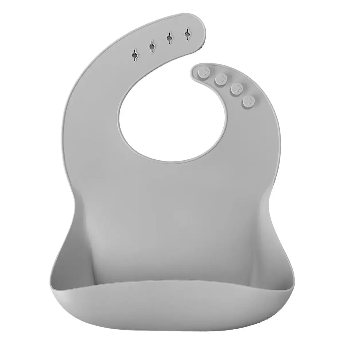Oioi Yemek Seti Tabak Kaşık Önlük Powder Grey