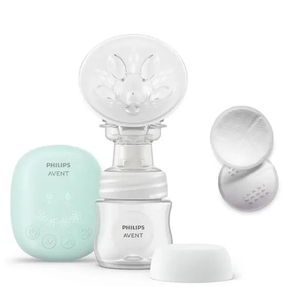 Philips Avent SCF323/11 Essentials Tekli Elektrikli Göğüs Pompası+Tek Kullanımlık Göğüs Pedi 60lı