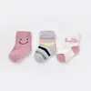 Bibaby Organik Çorap Soket 3lü Smile Pudra