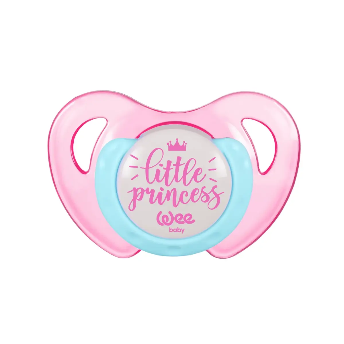 Wee Baby Desenli Kelebek Damaklı Silikon Emzik 0-6 Ay