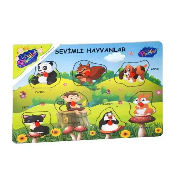 Playwood Ahşap Tutmalı Sevimli Hayvanlar