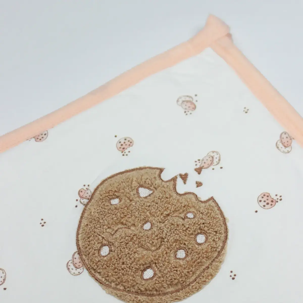 Bistyle Havlu Cookies Cute Happy 85x90cm Somon - Ekru - Bej