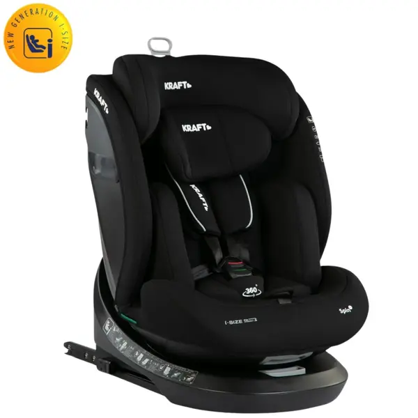 Kraft Spin I-Size Oto Koltuğu 0-36 Kg Black