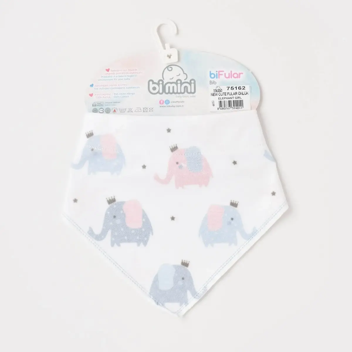 Bibaby Fular Önlük Bimini New Cute Elephant Girl