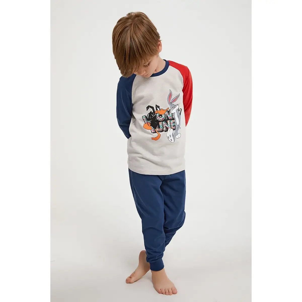RolyPoly Looney Tunes Pijama Takımı Bej Melanj