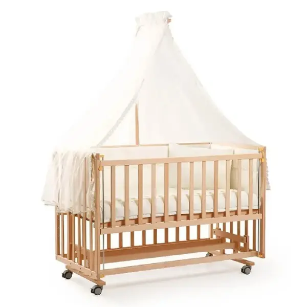 Duux Dada Anne Yanı Beşik 60x120 cm Naturel ve Uyku Seti