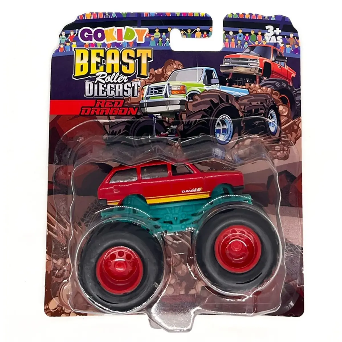 Gokidy Beast Roller Diecast-Red Dragon