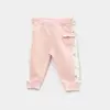 Bibaby Organik Pantolon Patiksiz The Flowers Ekru - Pembe