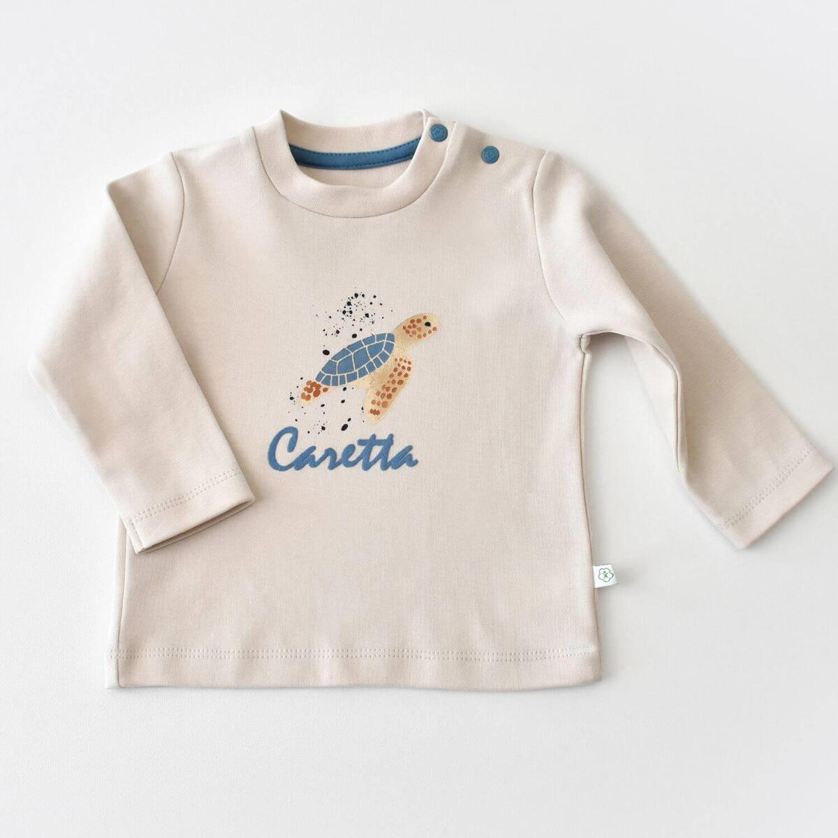 Bibaby Sweatshirt Organik Caretta In Live Taş