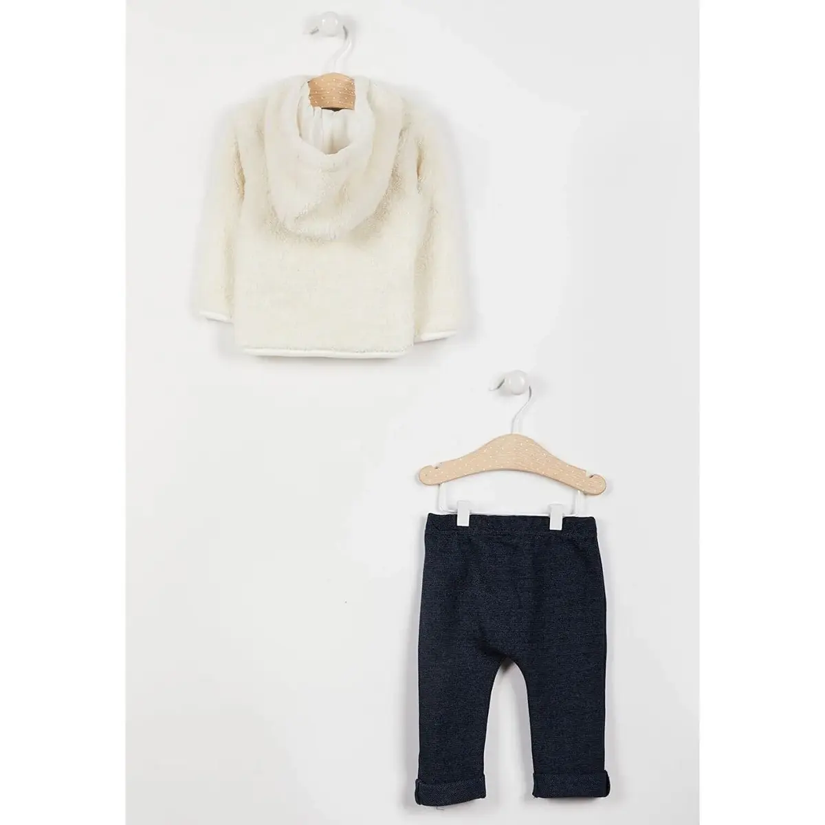 U.S. Polo 2li Takım Uzun Kol Krem