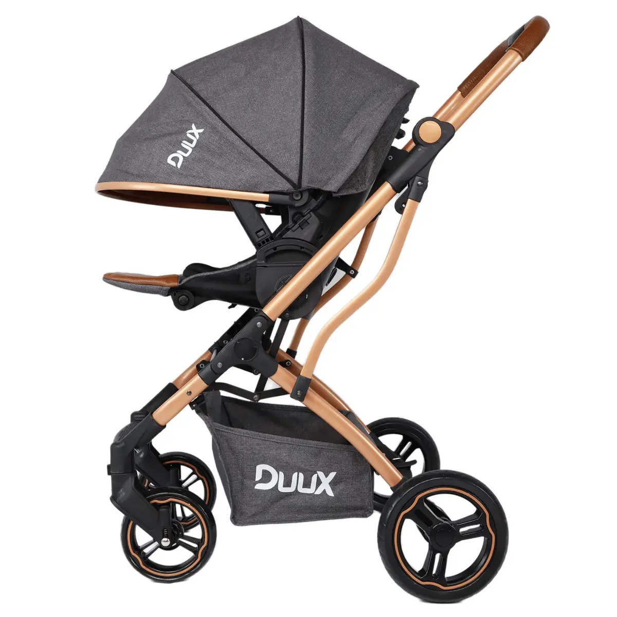 Duux One Travel Sistem Bebek Arabası Gold Antrasit