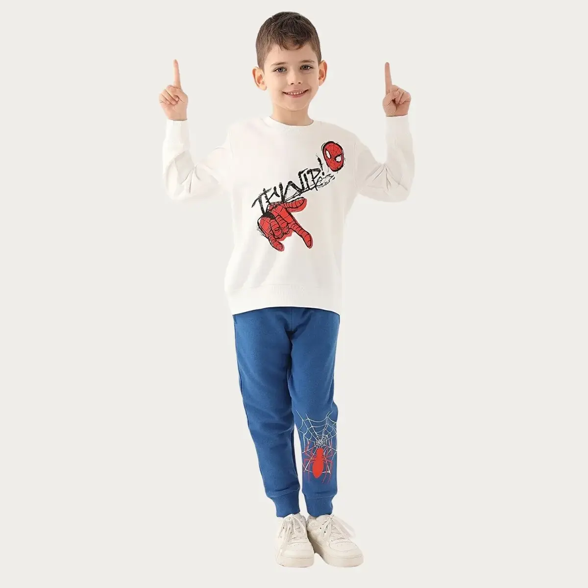 Spider-Man Eşofman Takımı Krem