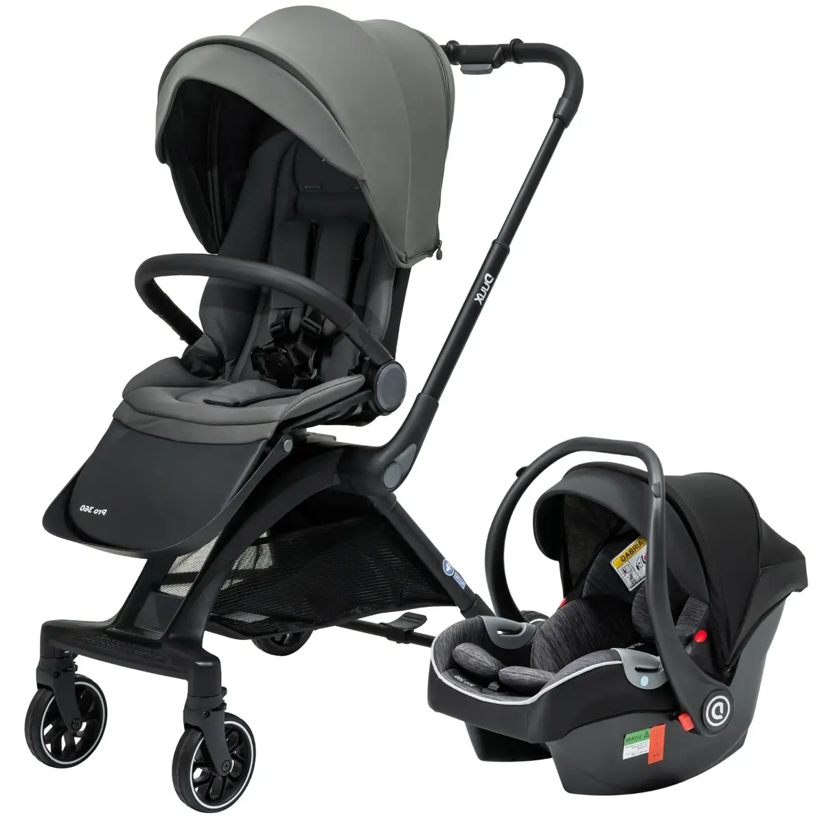 Duux Pro 360 Travel Sistem Bebek Arabası Grey Duux Pro 360 Travel Sistem Bebek Arabası Grey