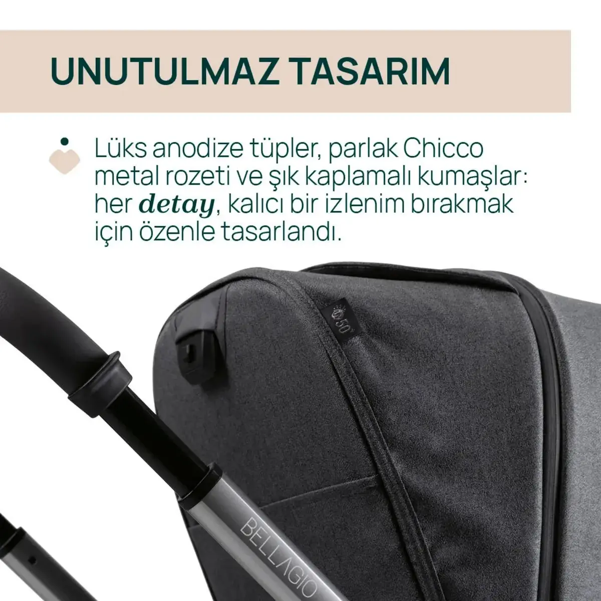 Chicco Bellagio 2.0 Bebek Arabası Black Satin