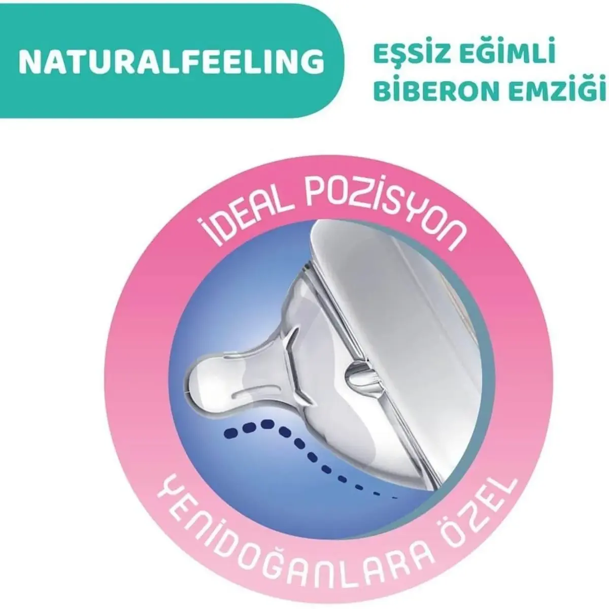 Chicco Natural Feeling Silikon Emzikli PP Biberon Desenli 250 ml 2+ Ay Yeni