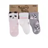 Step Çorap Soket 3lü 3D Panda