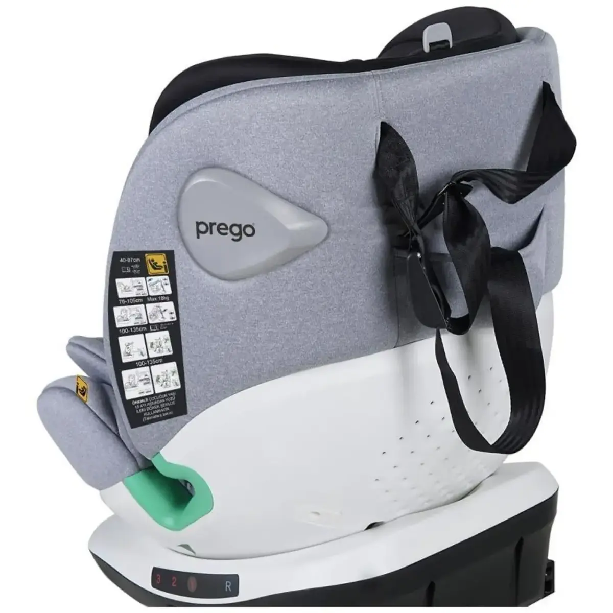 Prego Q9000 Cosmofix I-Size Oto Koltuğu 0-36 Kg Gri