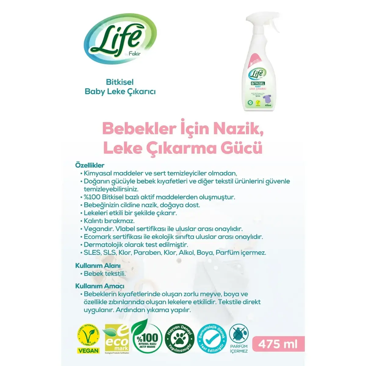 Life by Fakir Leke Çıkarıcı 475ml