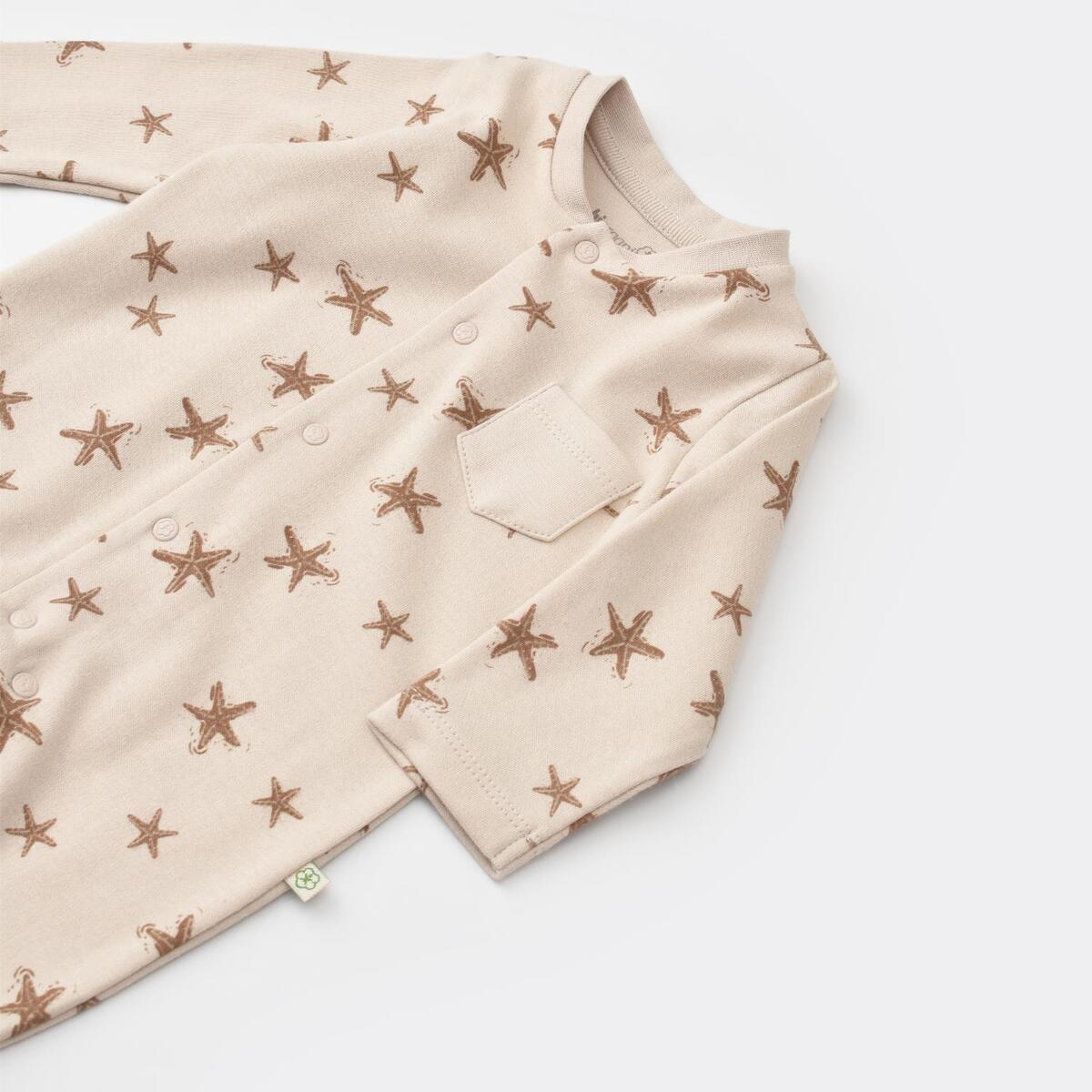 Bibaby Organik Tulum Çoraptolon Magic Starfish Latte