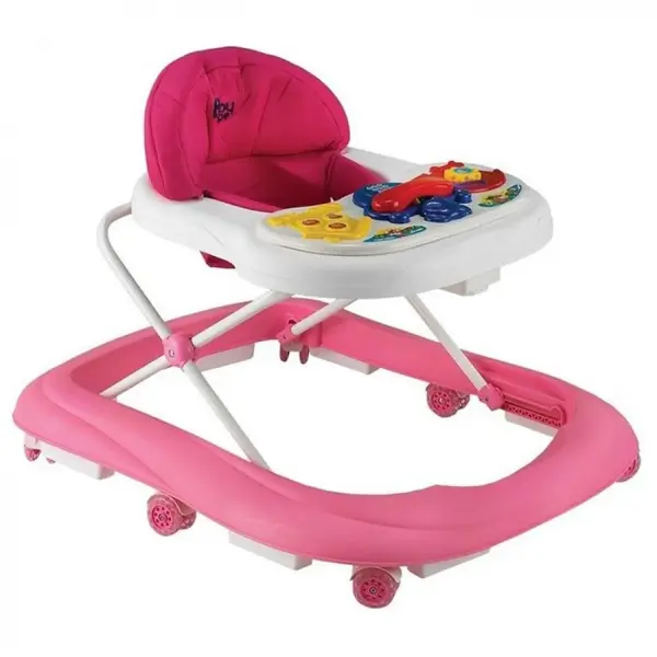 Babyhope 208 Stoplu Yürüteç Pembe Beyaz