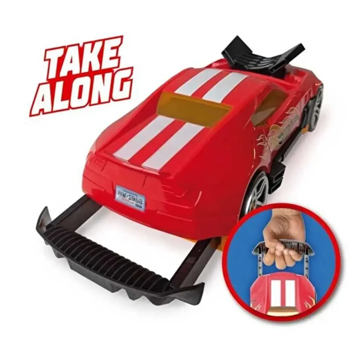 Hot Wheels 2'Si 1 Arada Race 'N Haul Araba Saklama Kutusu Kırmızı