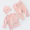 Bibaby Organik Zıbın Takımı 3lü Live Color Rabbit Somon