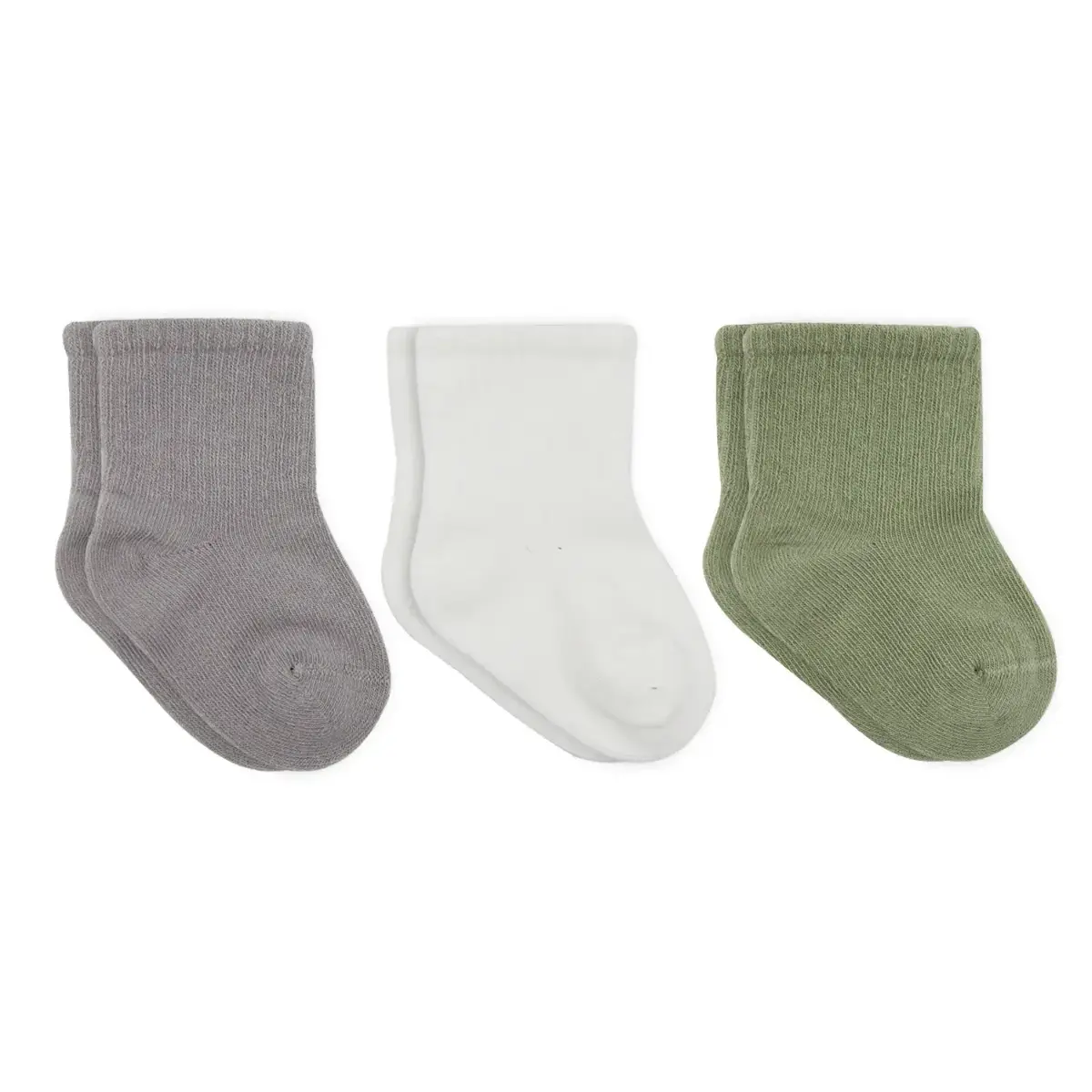 Bistyle Çorap Soket 3lü Penye Koala Boy Gri - Ekru - Nil