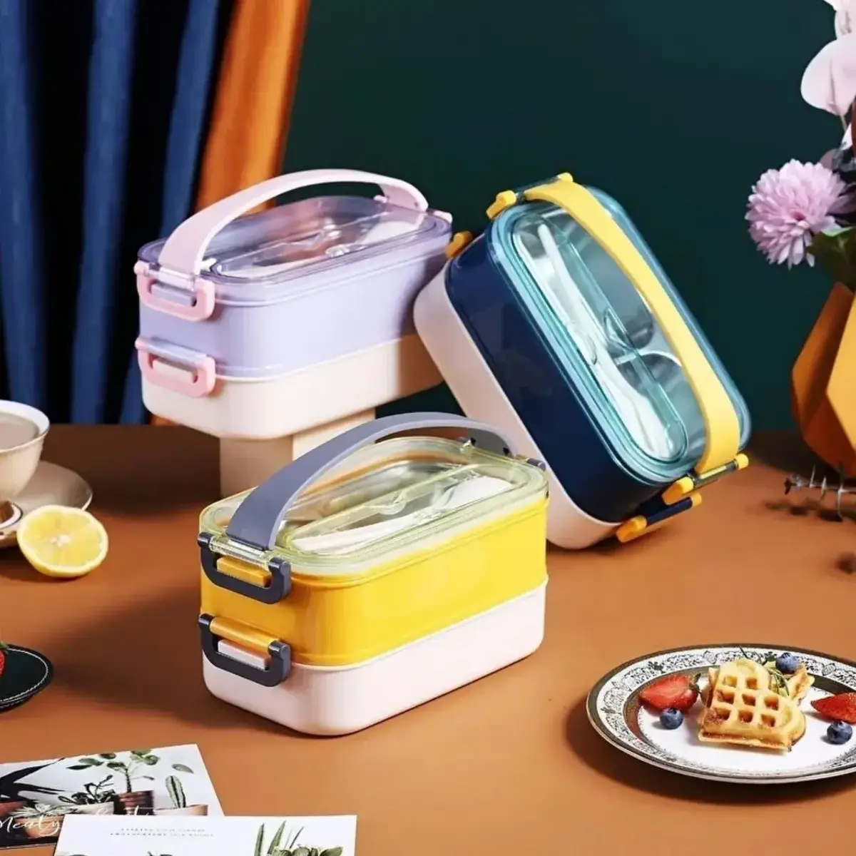 Vagonlife Çelik Beslenme Kabı 1400 ml Asorti