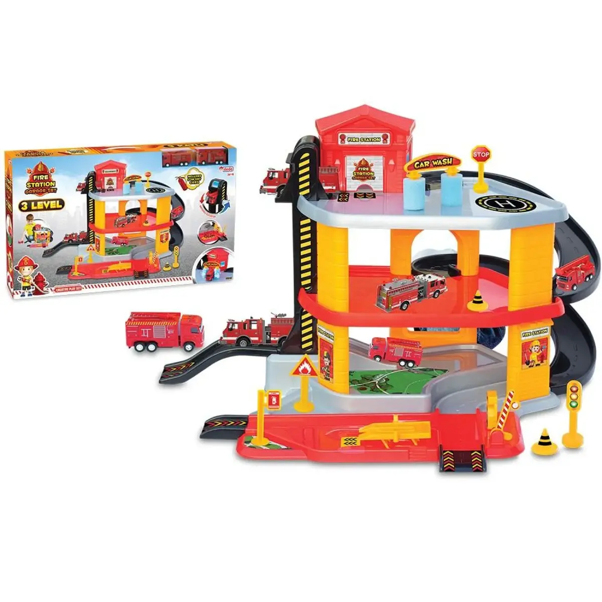 Fen Toys 3 Katlı İtfaiye Garaj Seti
