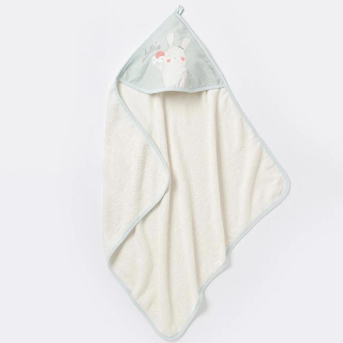 Bibaby Organik Havlu Pretty Ears Bunny Ekru