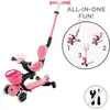 Globber Go Up Baby 360 Işıklı Scooter - Koyu Pastel Pembe