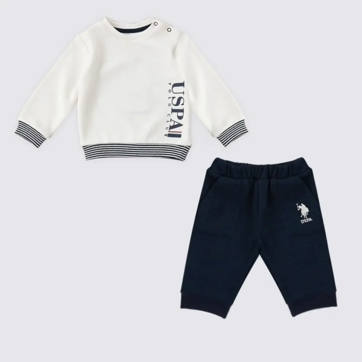 U.S. Polo 2li Takım Krem
