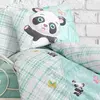 Cottonbox Bebek Nevresim Takımı Panda Mint