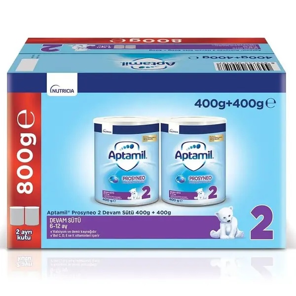 Aptamil Prosyneo 2 Devam Sütü 2x400 gr Megasize 6-12 Ay