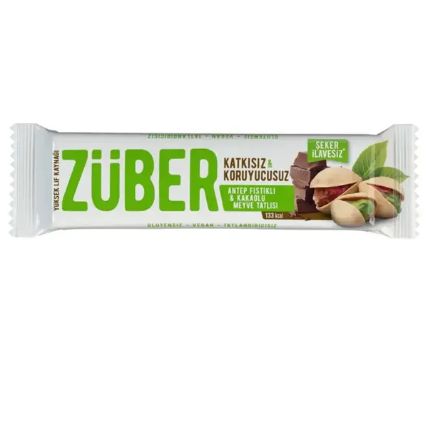 Züber Antep Fıstıklı Ve Kakaolu Meyve Bar 40gr