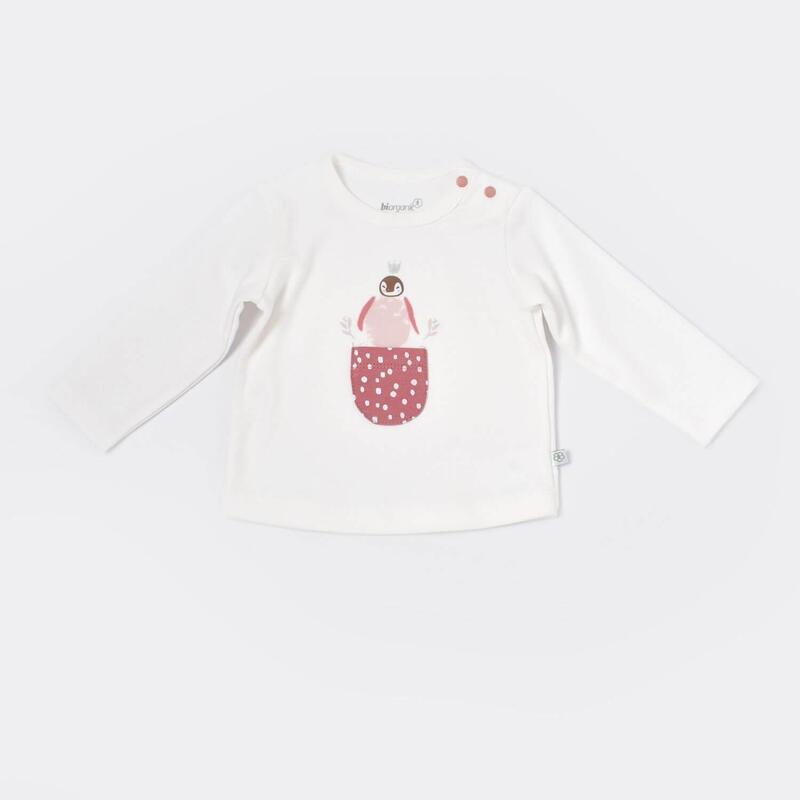 Bibaby Organik Sweatshirt Little Love Rose Dry