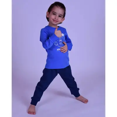 Bibaby Organik Pijama Takımı The Space Mavi