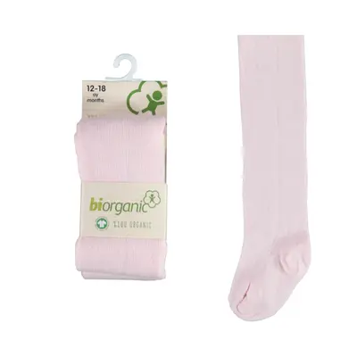 Bibaby Organik Çorap Külotlu Basic Pembe