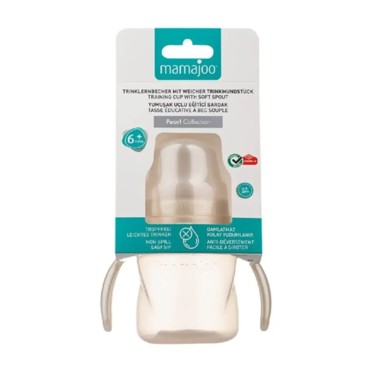 Mamajoo Kulplu Eğitici Bardak 160 ml Pearl